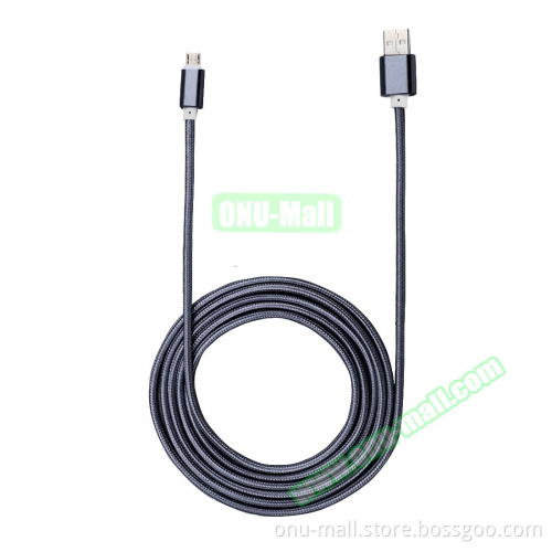 Best Selling 2.0 Micro USB to USB Cable 2m, Metal Head Sync Charging Cable for Samsung etc.